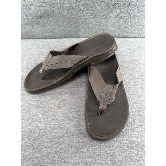 VIONIC WYATT - Men's Stone Flip Flops Arch Support Sandals Size 12  B3 - Picture 2 of 14